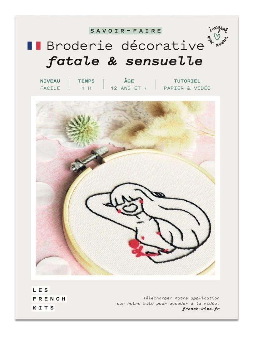 Coffret DIY Broderie décorative Femme Fatale N/A