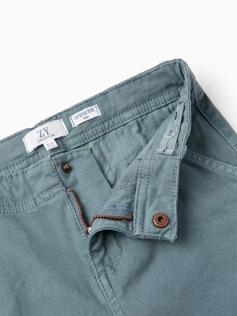 Shorts Midi en Coton pour Garçon 'B&S'  BROTHERS&SISTERS   Bleu