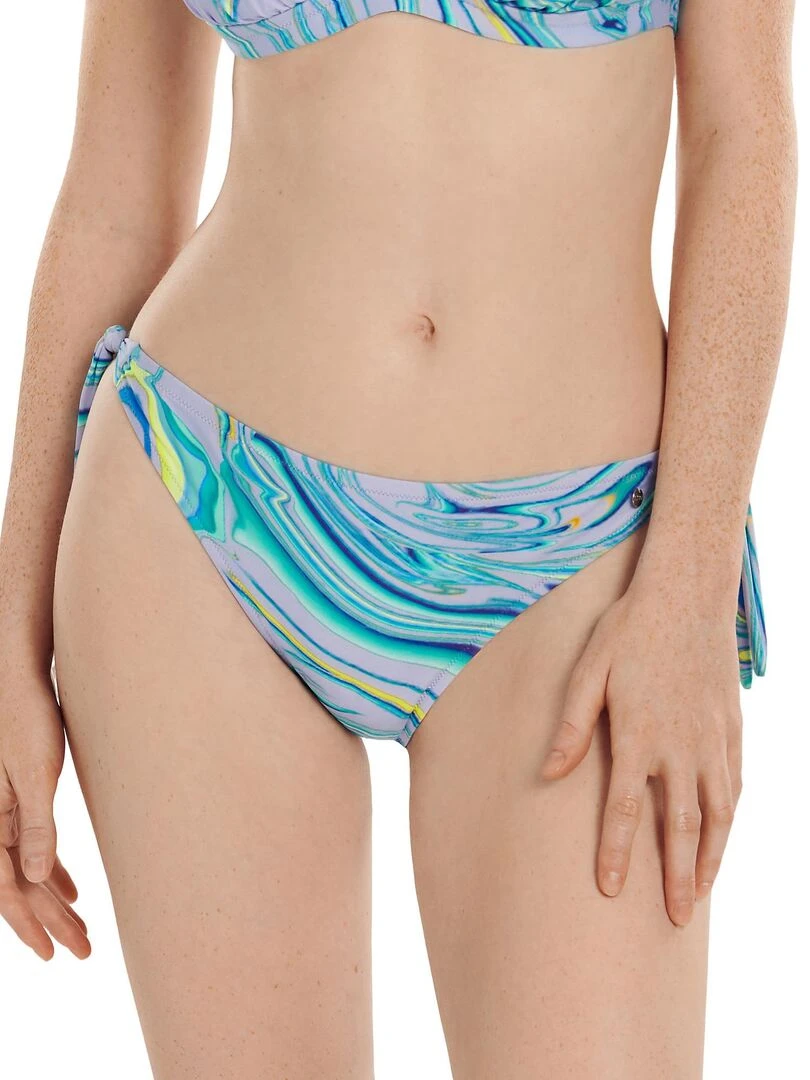 Bas maillot slip de bain à nouettes Queensland Violet