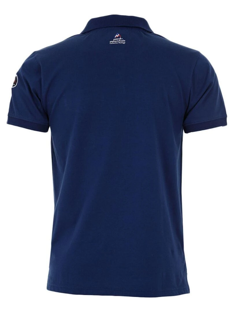 Polo éponge manches courtes homme COCHEAK PEAK MOUNTAIN Bleu marine