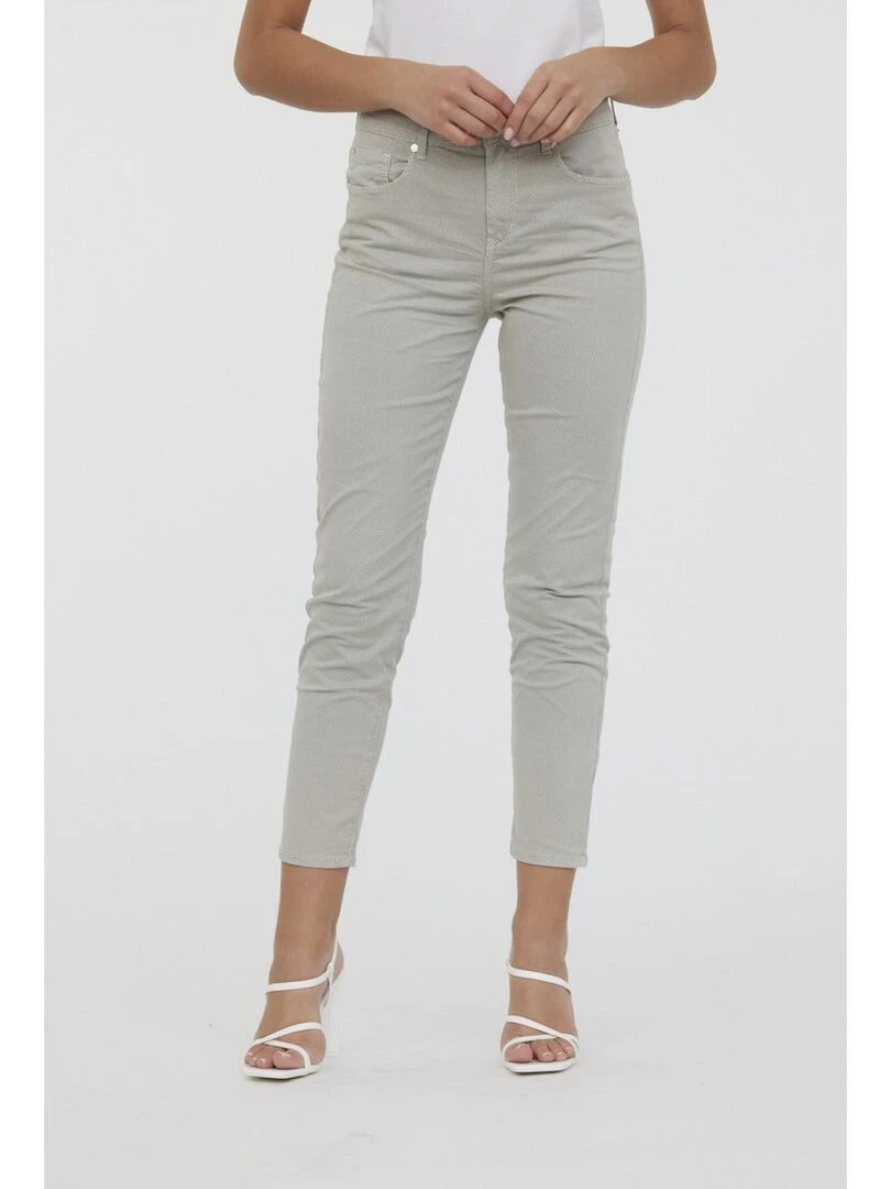 Lee Cooper   Pantalon coton slim LC135   Beige sable