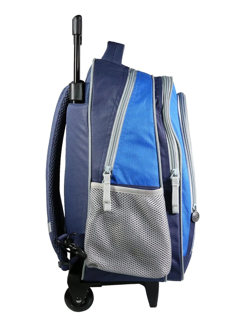 BAGTROTTER Sac à dos à roulettes Poivre Blanc Bleu Skateur   Bleu