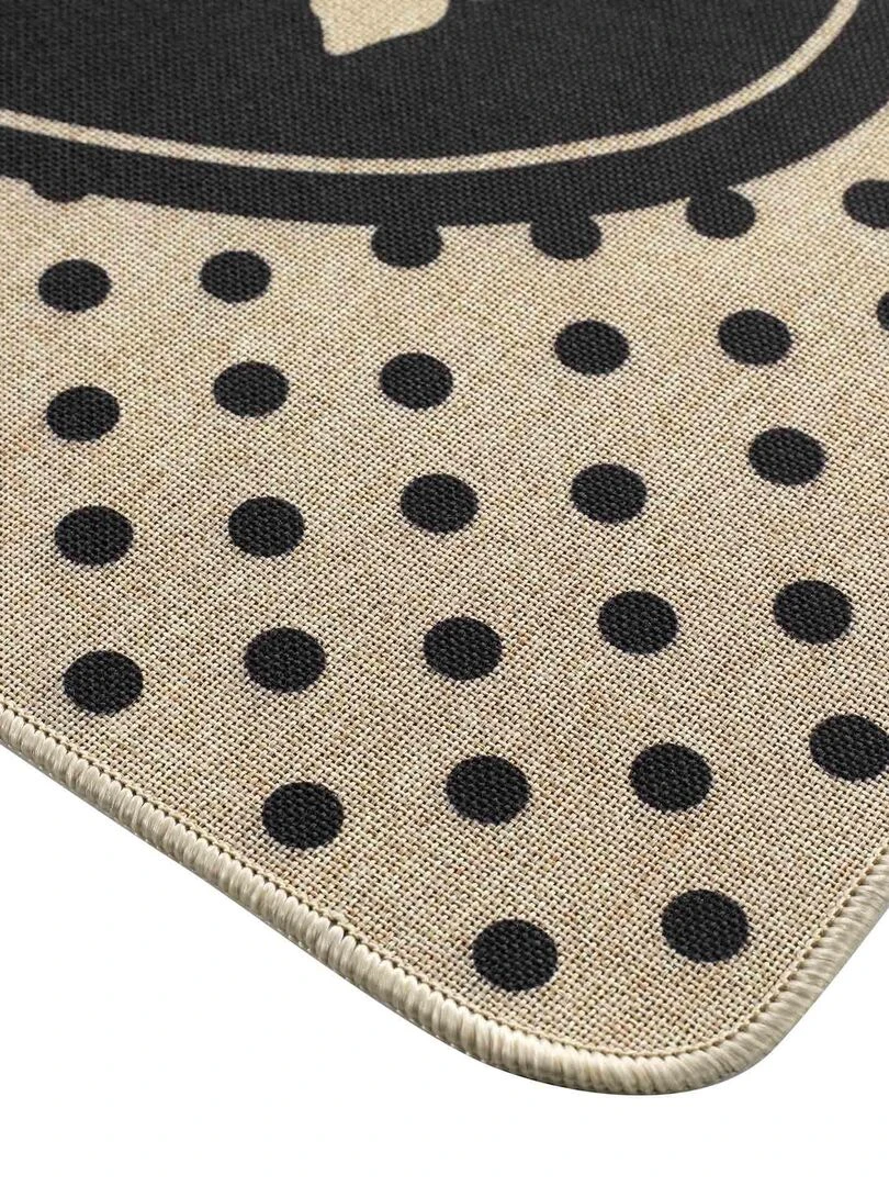 Tapis d'entree 45 x 75 cm Maison de famille Noir