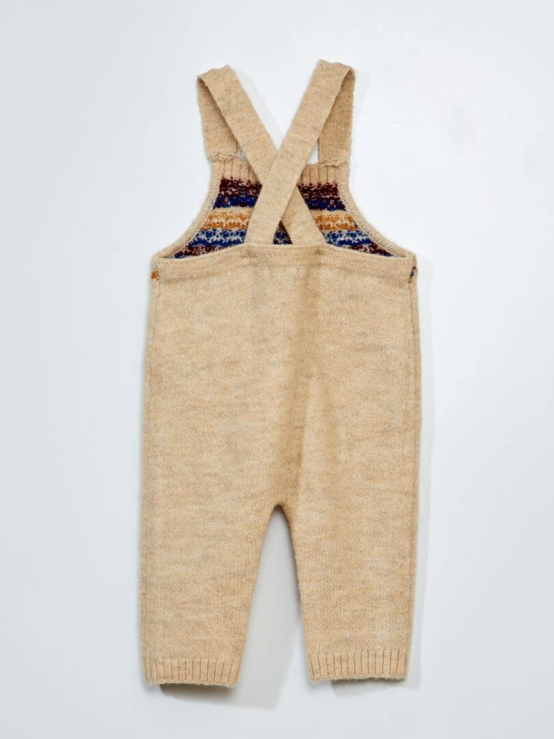 Salopette en tricot Ecru