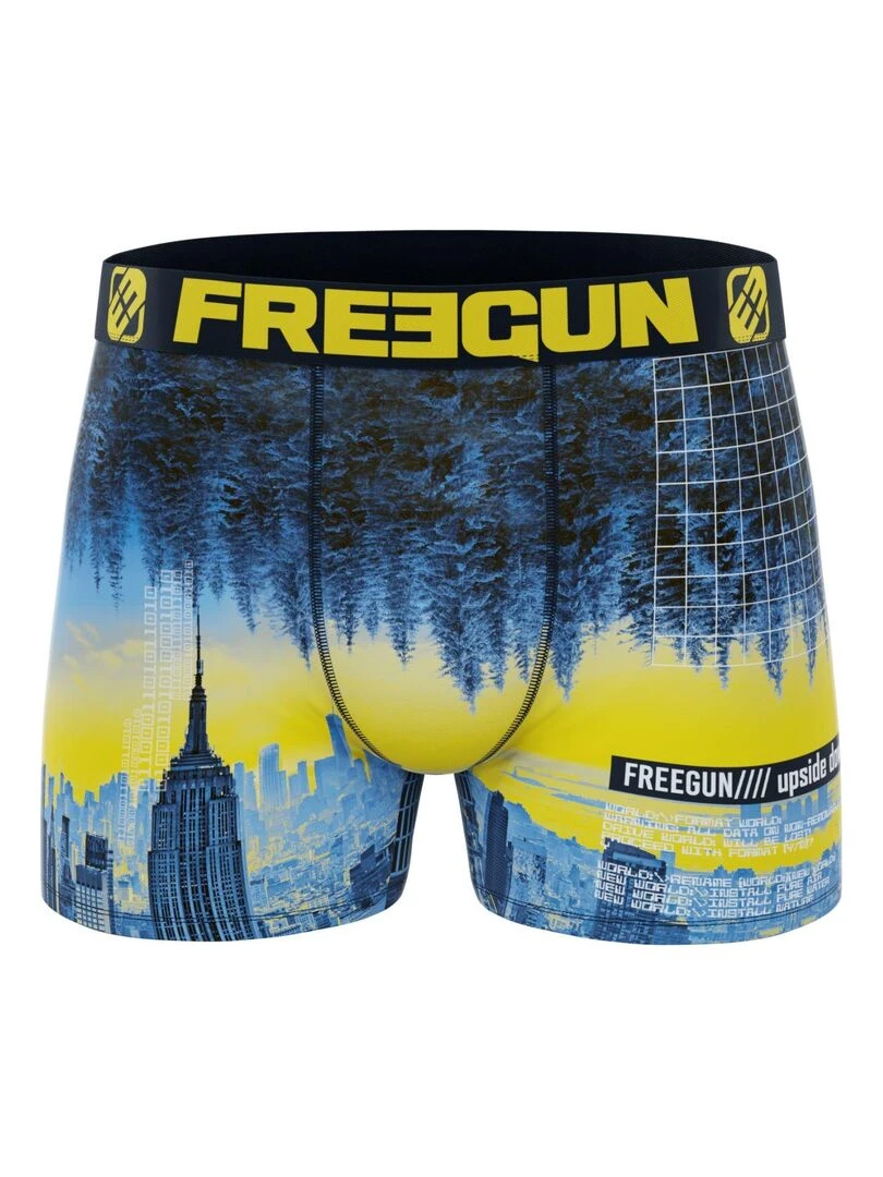 Lot de 3 boxers homme recyclé Numeric Nature Freegun   Vert