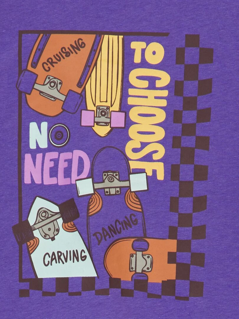 Tee shirt imprimé Violet