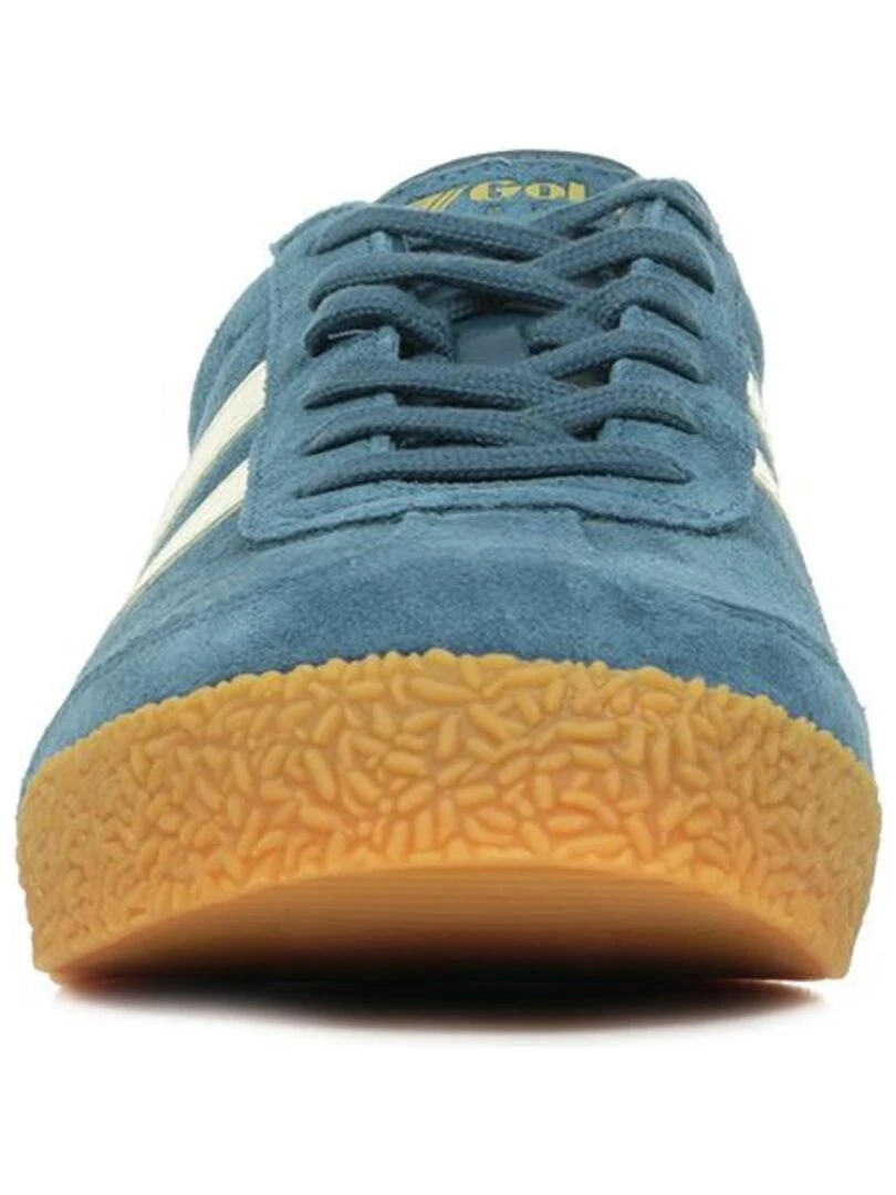 Baskets Gola Harrier Suede   Bleu Blanc