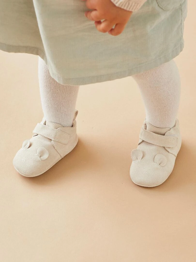 Chaussons en cuir Noukie's Beige