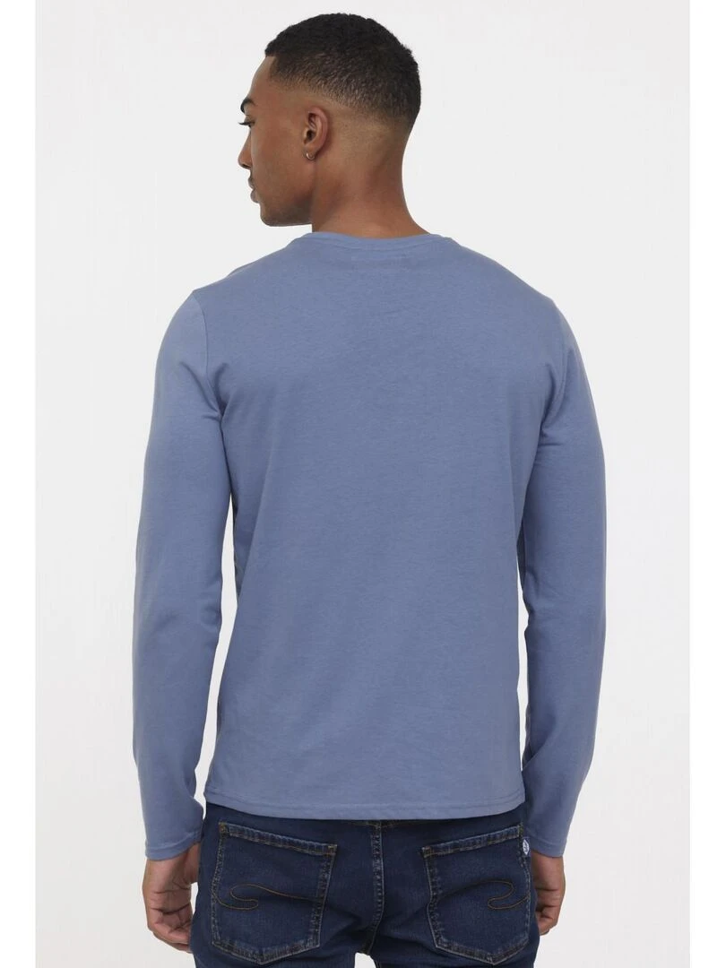 Lee Cooper   T Shirt manches longues coton regular AJESSY   Gris