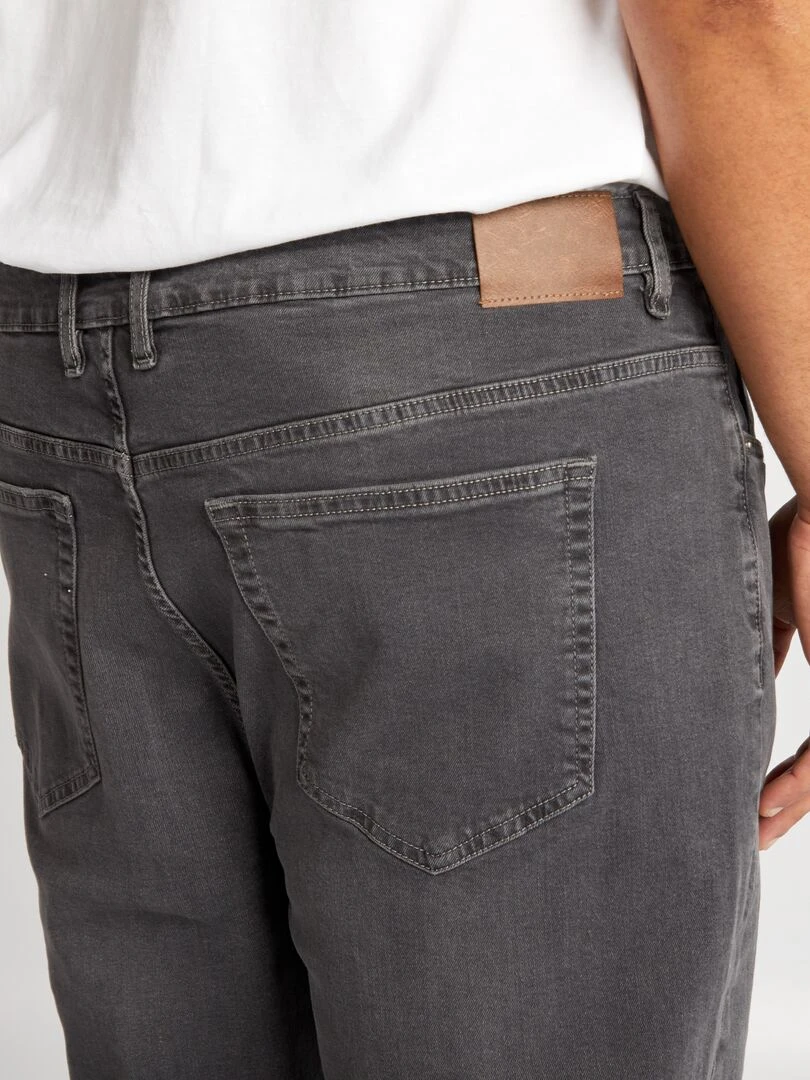 Jean slim à 5 poches   L32   Gris