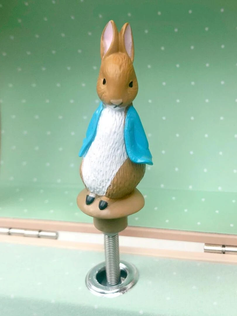 Tirelire musicale Pierre Lapin noisettes   Beige