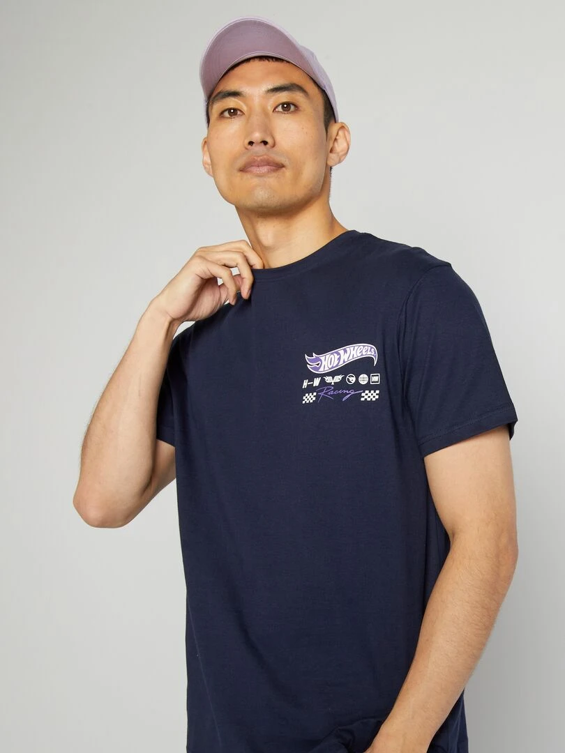 T shirt à manches courtes 'Hot wheels' Noir