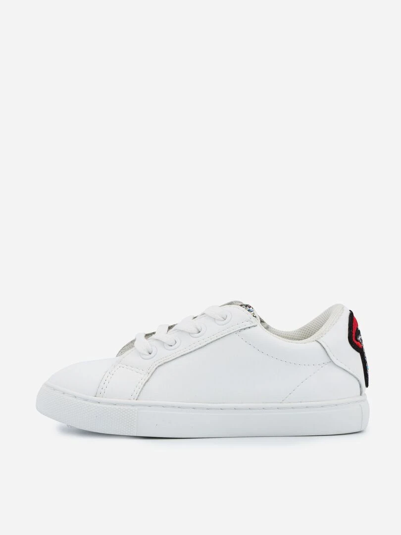 Mini Simone Glitter Tongue   Blanc