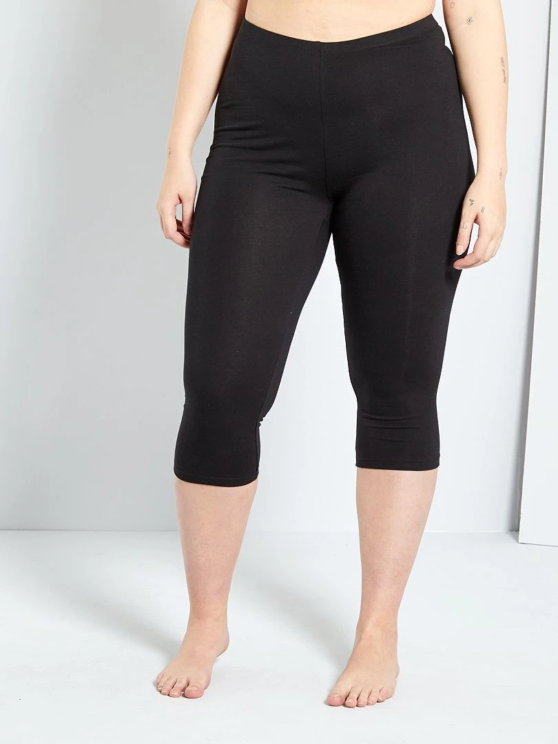 Legging court en maille noir