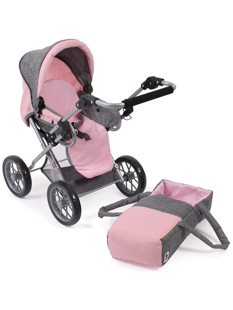 Poussette Smarty Gris Clair Rose N/A