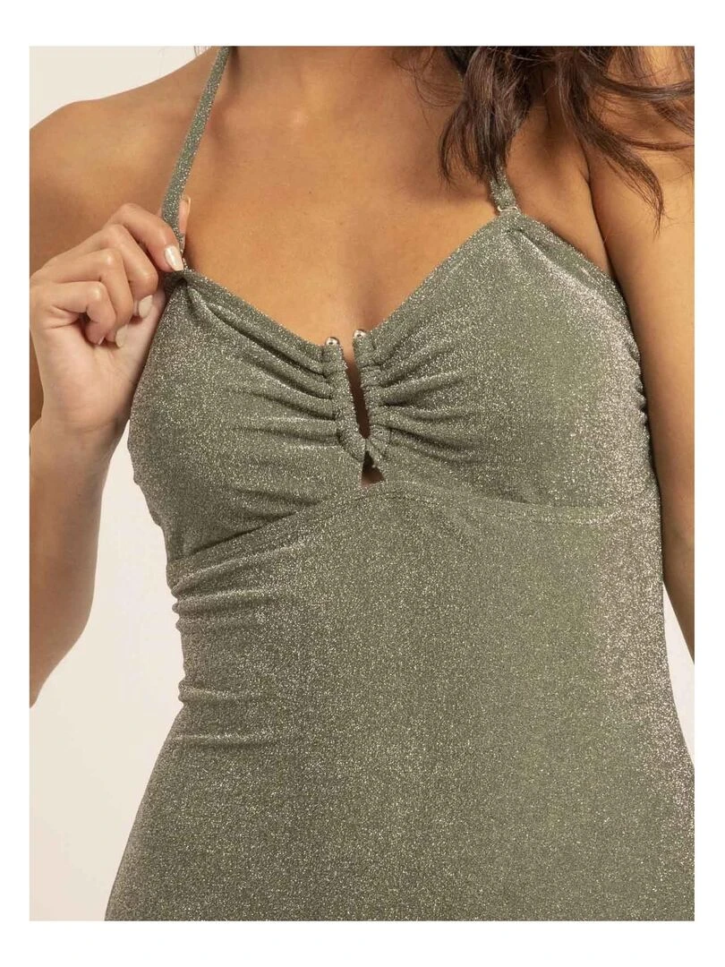 Maillot 1 pièce lurex GELISA   Kaki