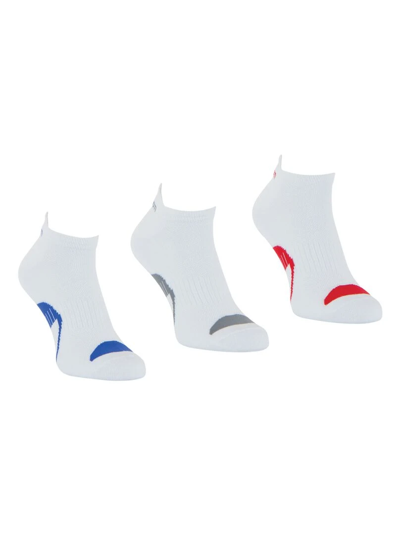Lot de 3 paires de mi chaussettes Homme Wilson Blanc