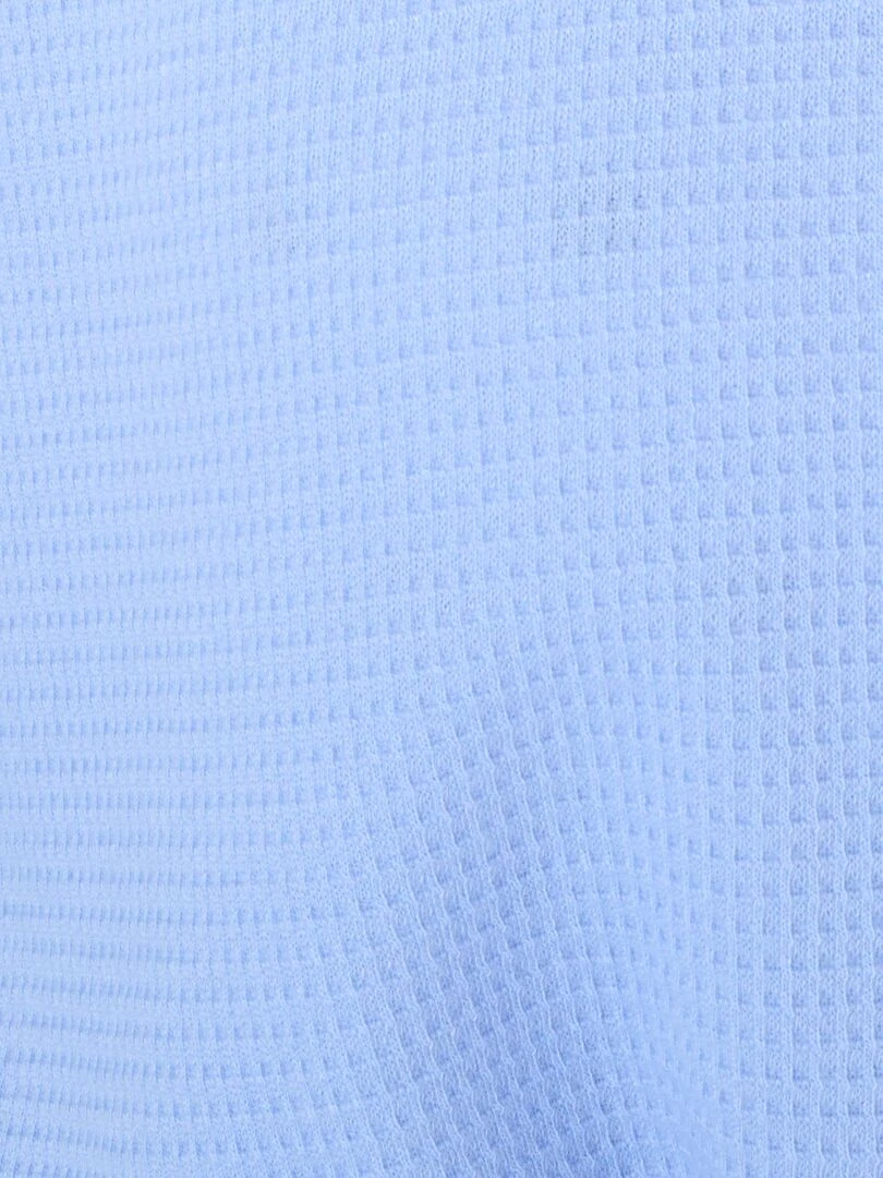 Robe de chambre maille fantaisie gaufrée   Damart   Bleu azur