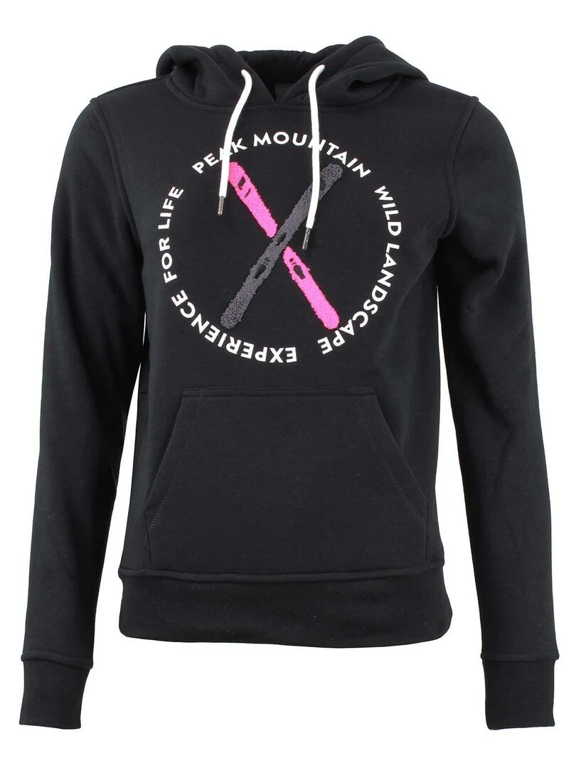 Sweat à capuche femme ACONOR Noir Noir