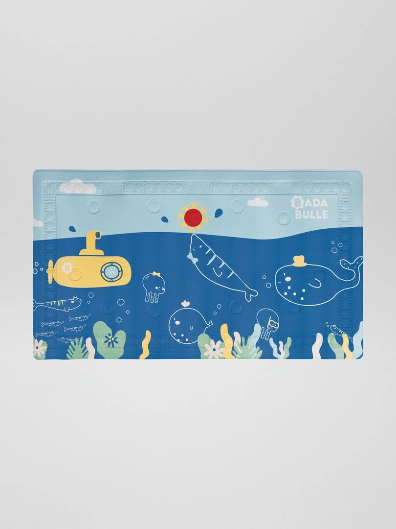 Tapis de bain antidérapant 'Badabulle' bleu