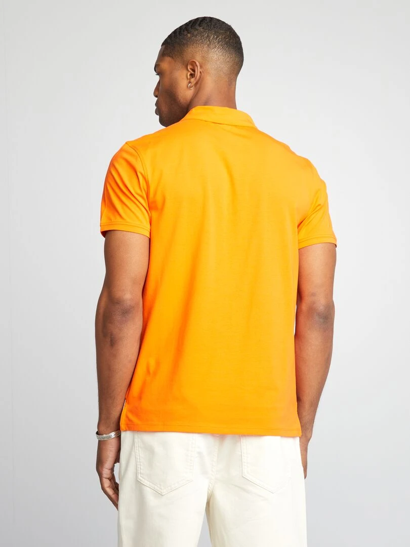 Polo stretch slim fit   Orange