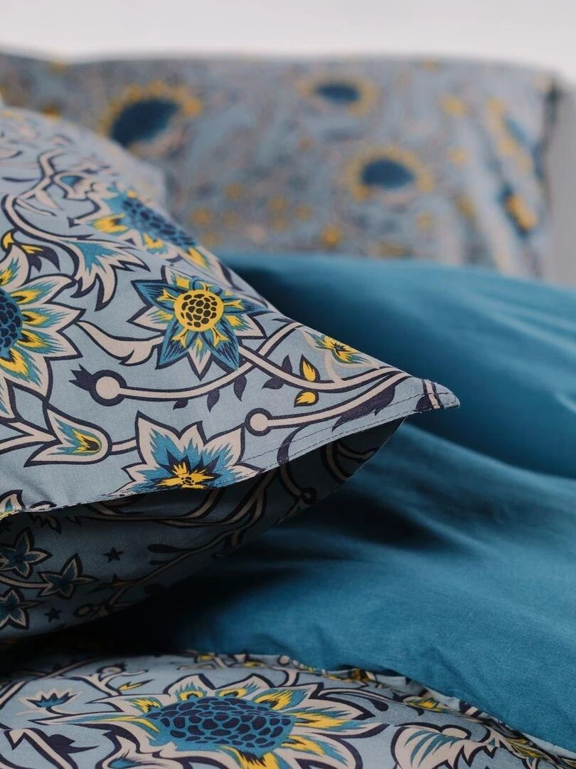 Parure de lit imprimé 'SUNSHINE ROMY' 'TODAY'   Bleu