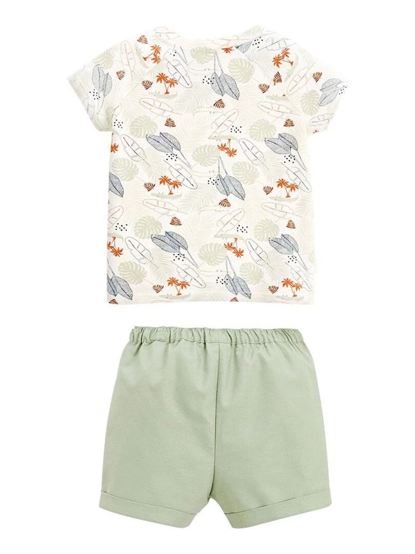 Ensemble enfant t shirt et short Sian Kaki