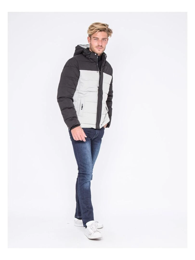 Doudoune capuche amovible ZANDREW   Noir