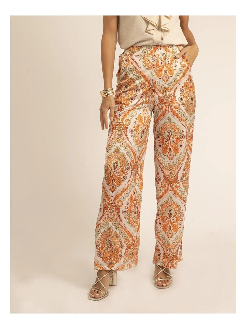 Pantalon motifs EDMA Orange