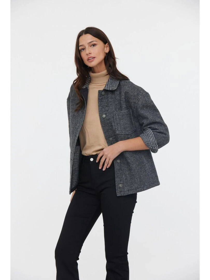 Lee Cooper   Veste polyester loose FIAL   Blanc Noir