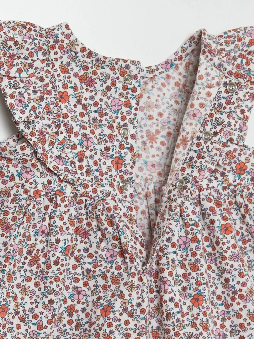 Ensemble robe + bloomer   Blanc