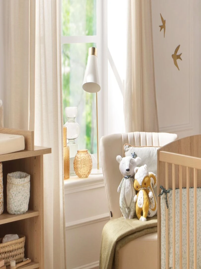Doudou daim en velours gris SAUTHON Gris