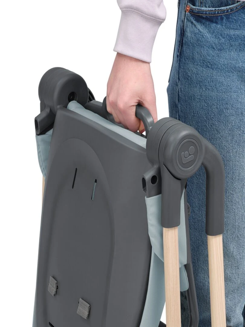 MAXI COSI Ava Chaise haute bébé  ultra compacte  légère  de la naissance à 3 ans  Beyond Grey Eco   Gris clair