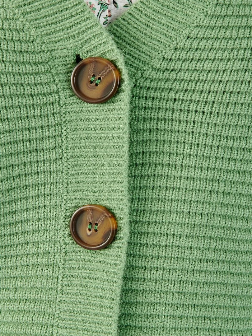 Gilet maille ottoman Damart Vert