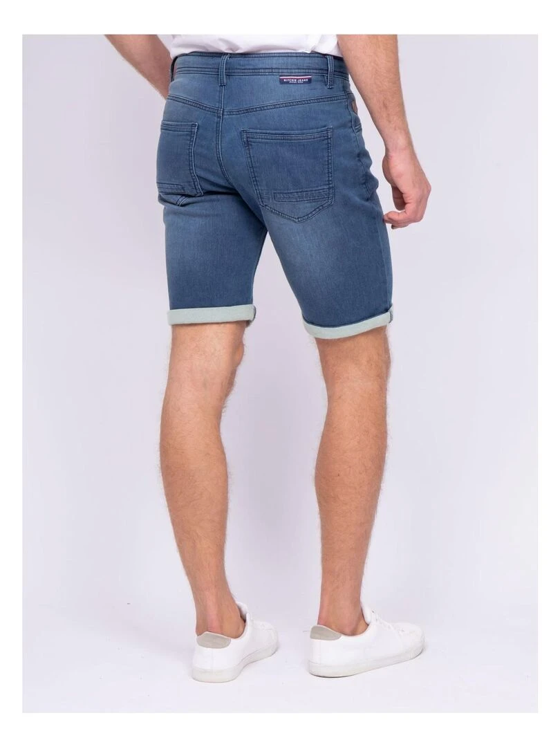 Bermuda en jean BRICO Bleu clair