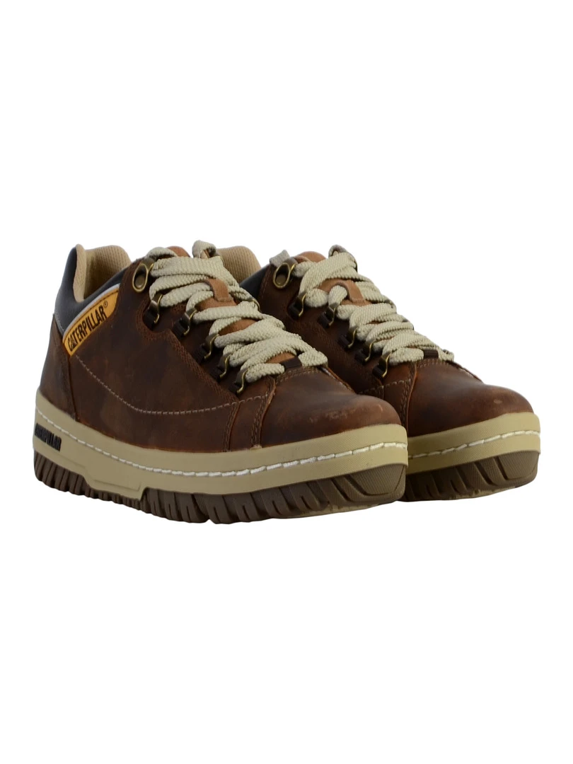 Basket Caterpillar Cuir Apa Oxford   Beige