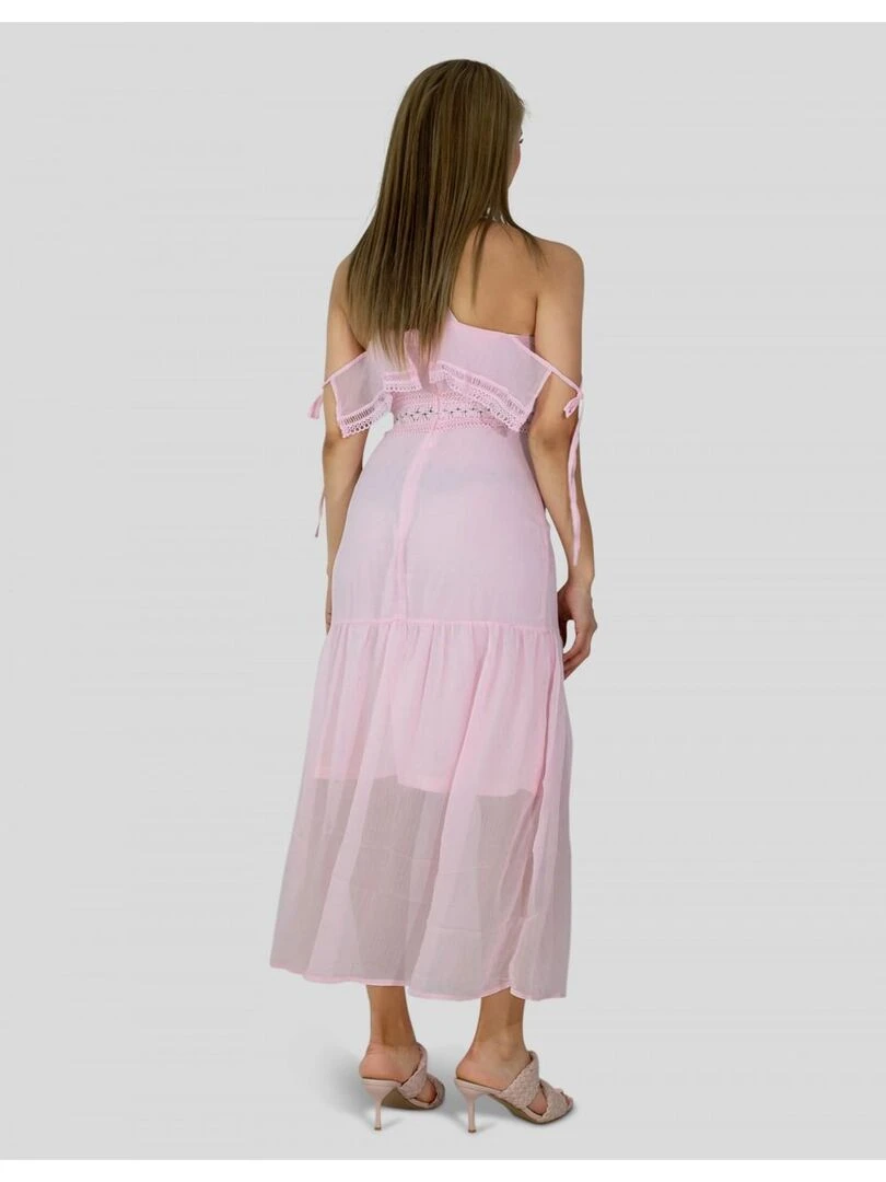 Robe longue Kebello   Rose
