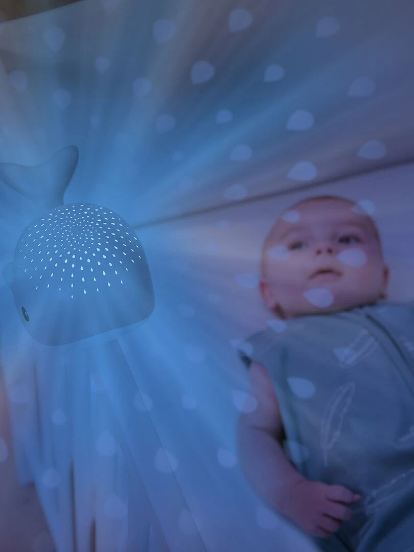 Projecteur d'ambiance Wally la baleine rose   Rose