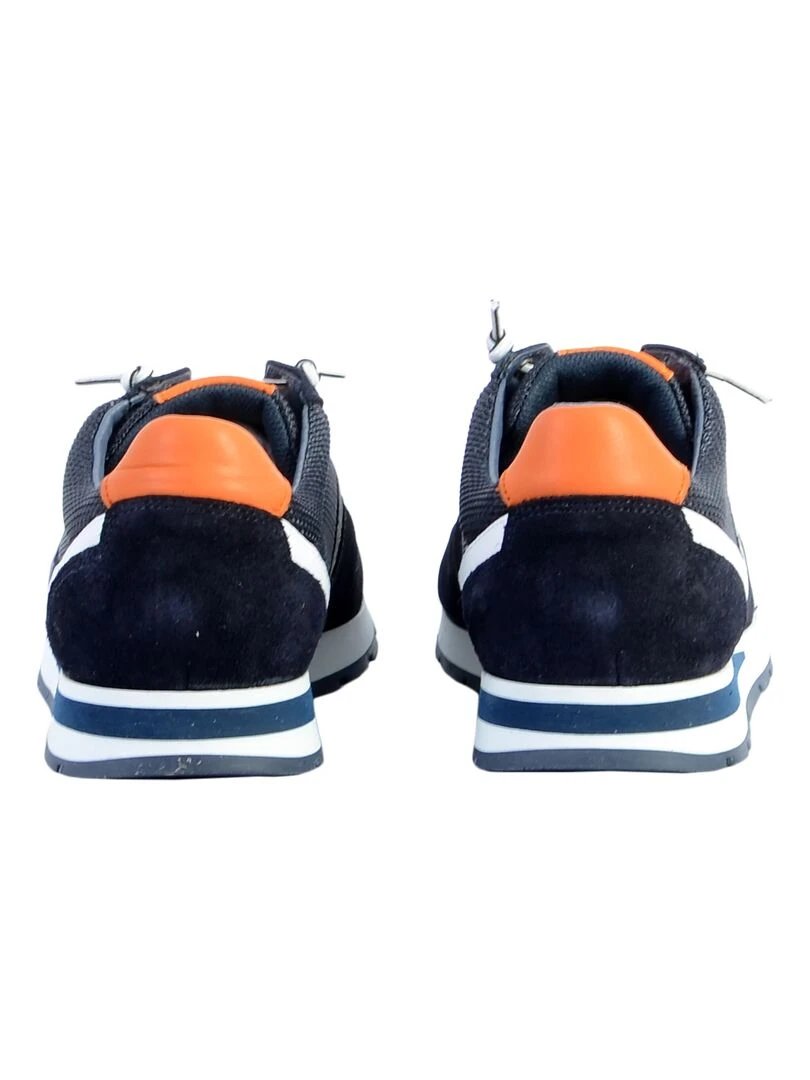 Basket Cuir Redskins Smith   Bleu