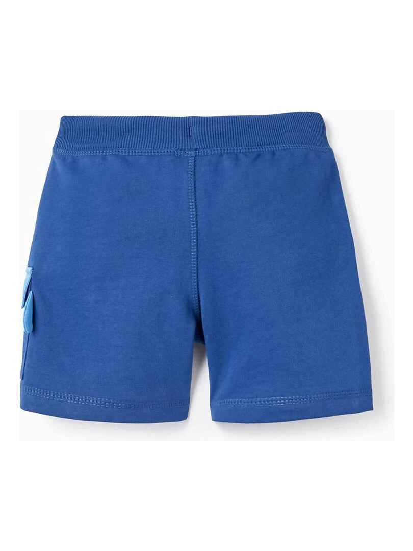 Short En Coton Pour Bébé Garçon 'Requin' Bleu foncé