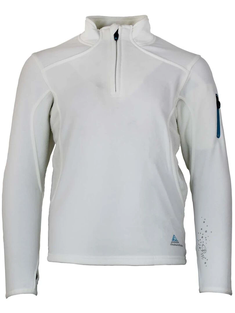 Sweat polarshell fille FANY PEAK MOUNTAIN Blanc
