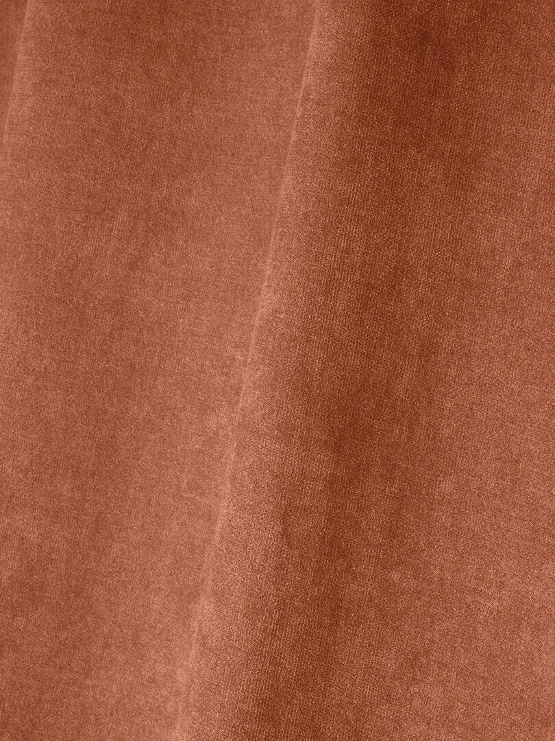Rideau uni et cossu Marron tabac