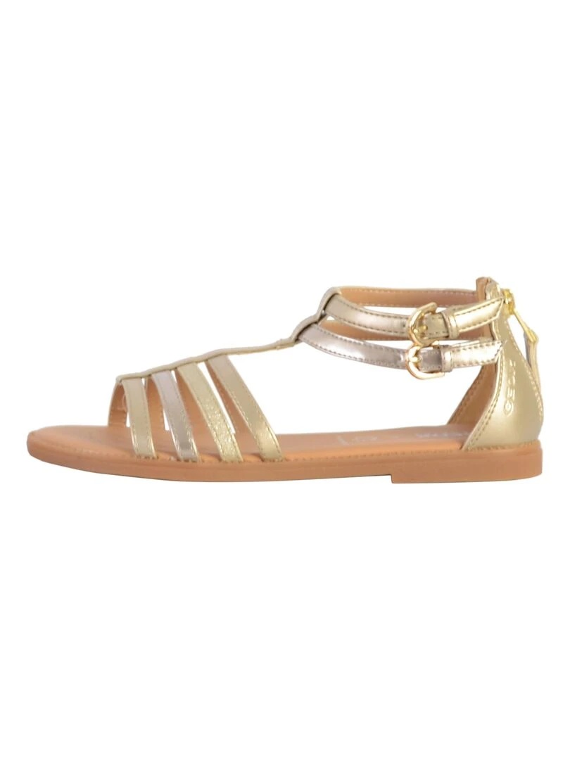 Sandale à Zip Plate Geox Enfant Karly Gris
