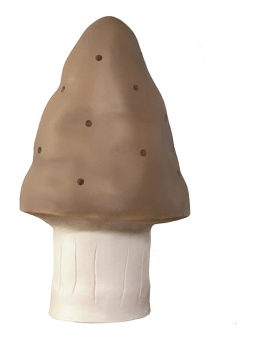Veilleuse champignon chocolat (28 x 15 cm) Marron