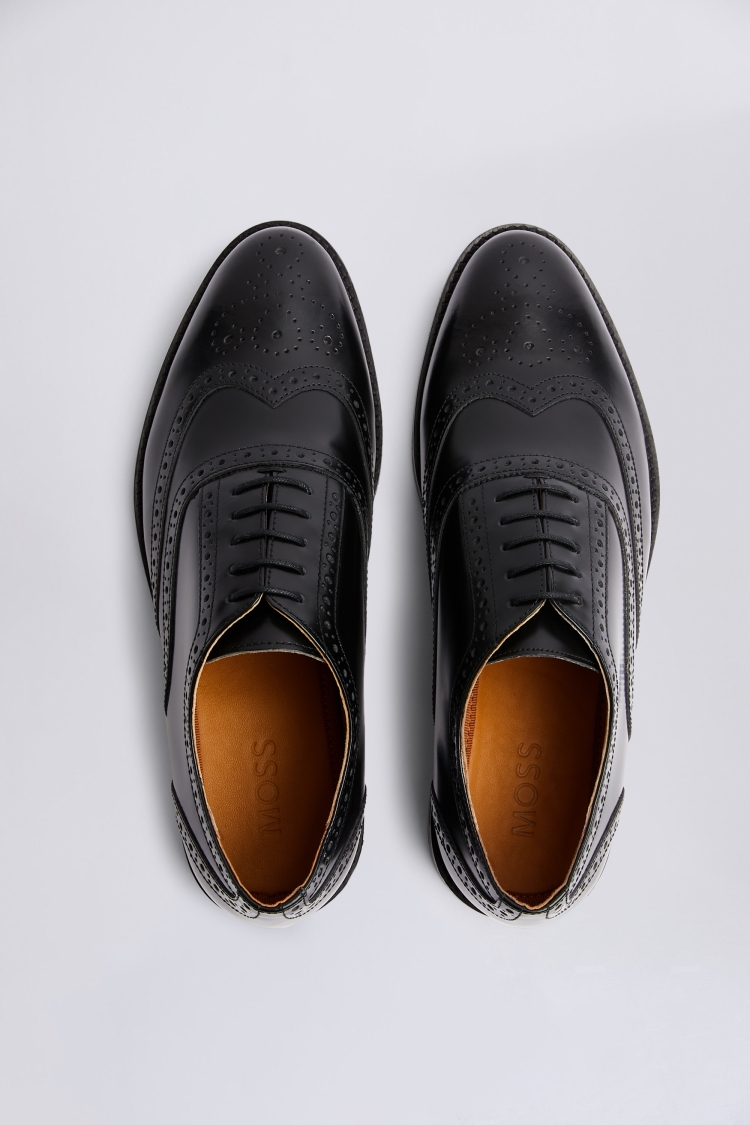 Oxford Black Brogue Shoes Buy Online at Moss