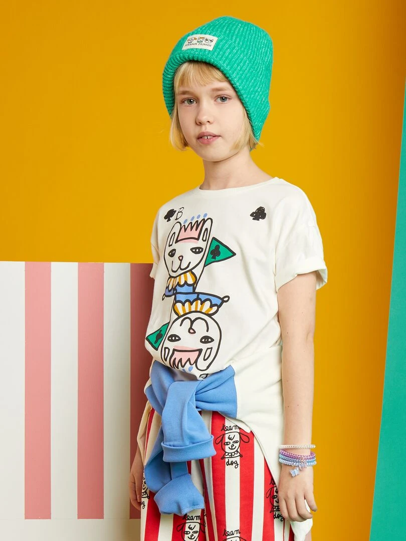 Tee shirt à col rond X Little Bad Wolf   BLEU