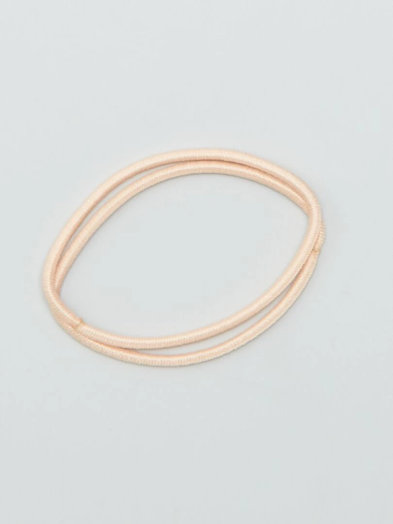 Lot pour cheveux   élastique + pinces   Orange