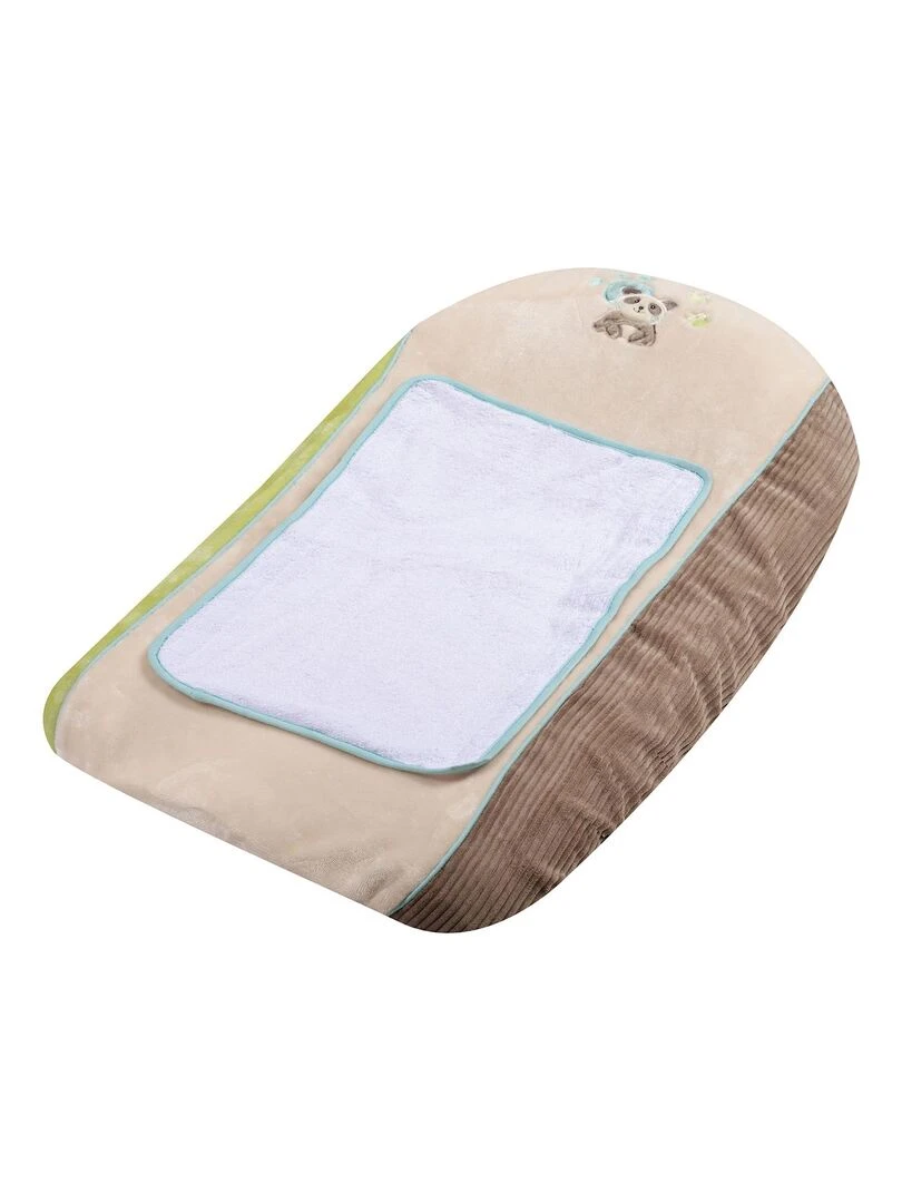 Matelas à langer avec housse Panda Ecru