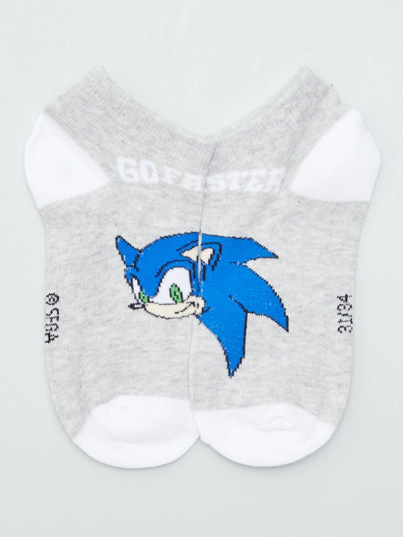 Lot de 3 paires de chaussettes 'Sonic'   Bleu