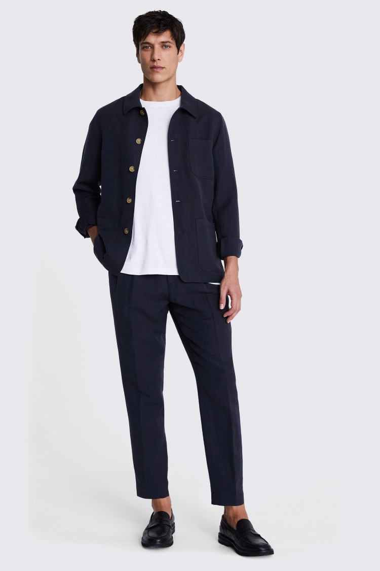 Charcoal Wool Linen Shacket Buy Online at Moss